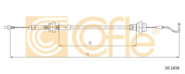 Тросик газа COFLE 10.1416