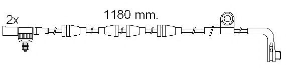 Сигнализатор, износ тормозных колодок BREMSI WI0630