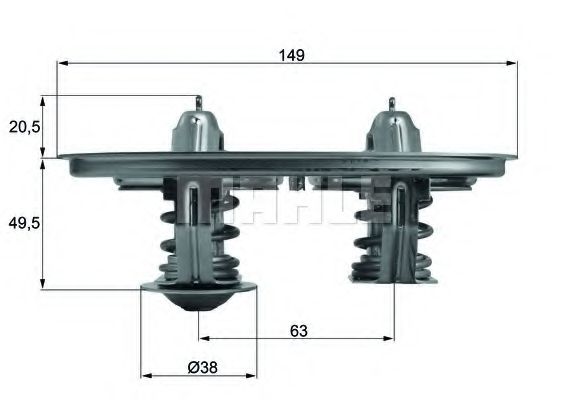 Термостат, охлаждающая жидкость BEHR TX 105