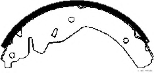Комплект тормозных колодок HERTH+BUSS JAKOPARTS J3500302