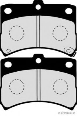 Комплект тормозных колодок, дисковый тормоз HERTH+BUSS JAKOPARTS J3606020