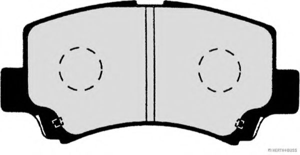 Комплект тормозных колодок, дисковый тормоз HERTH+BUSS JAKOPARTS J3608018