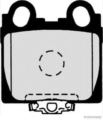 Комплект тормозных колодок, дисковый тормоз HERTH+BUSS JAKOPARTS J3612017