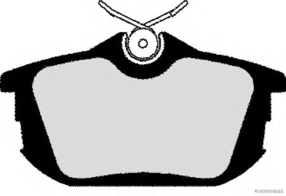 Комплект тормозных колодок, дисковый тормоз HERTH+BUSS JAKOPARTS J3615012