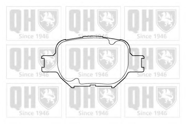 Комплект тормозных колодок, дисковый тормоз QUINTON HAZELL BP1349