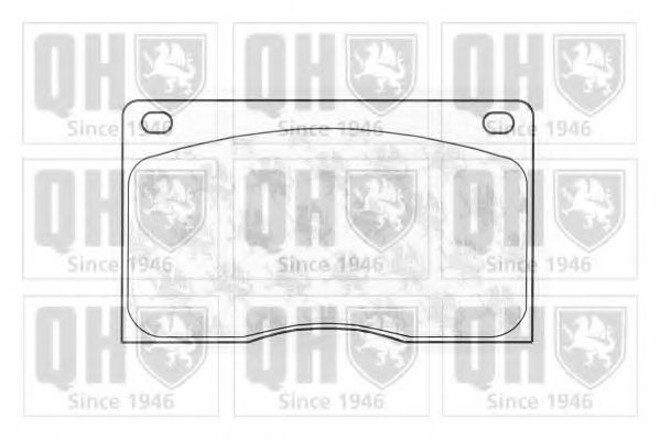 Комплект тормозных колодок, дисковый тормоз QUINTON HAZELL BP164