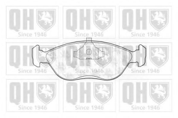 Комплект тормозных колодок, дисковый тормоз QUINTON HAZELL BP747