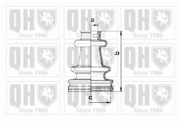 Комплект пылника, приводной вал QUINTON HAZELL QJB1000