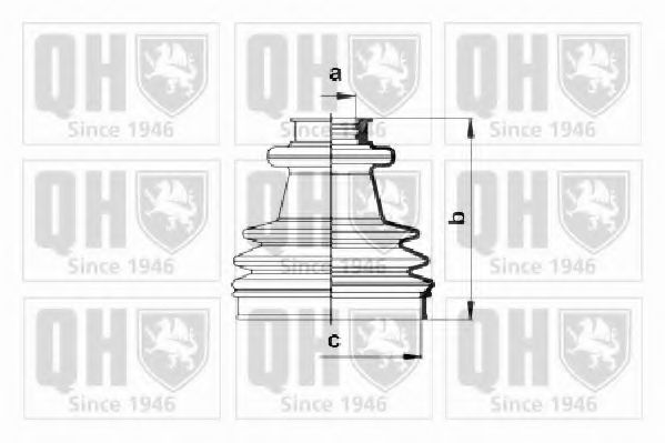 Комплект пылника, приводной вал QUINTON HAZELL QJB198