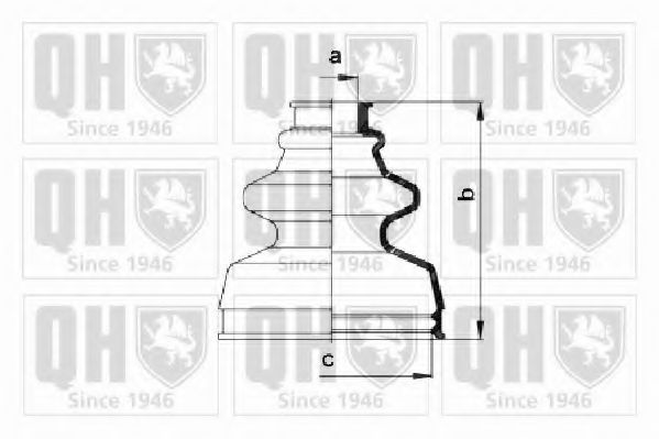 Комплект пылника, приводной вал QUINTON HAZELL QJB208