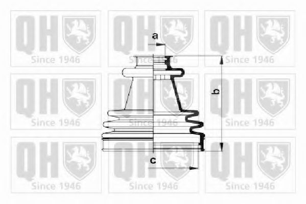 Комплект пылника, приводной вал QUINTON HAZELL QJB2212