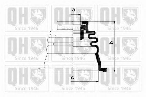 Комплект пылника, приводной вал QUINTON HAZELL QJB2693