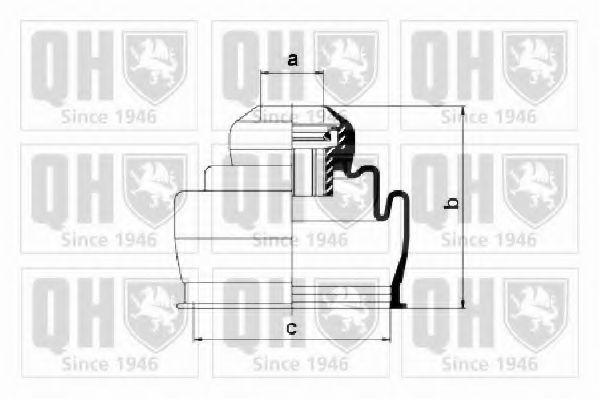 Комплект пылника, приводной вал QUINTON HAZELL QJB2780