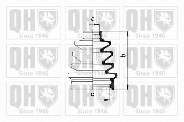 Комплект пылника, приводной вал QUINTON HAZELL QJB370