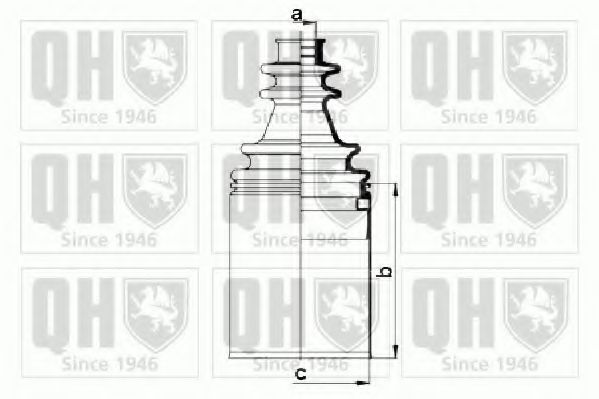 Комплект пылника, приводной вал QUINTON HAZELL QJB952