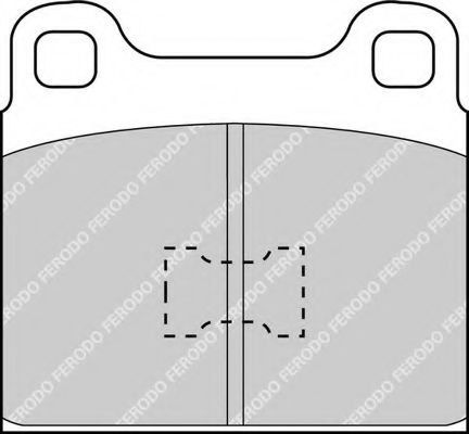 Комплект тормозных колодок, дисковый тормоз FERODO FDB128