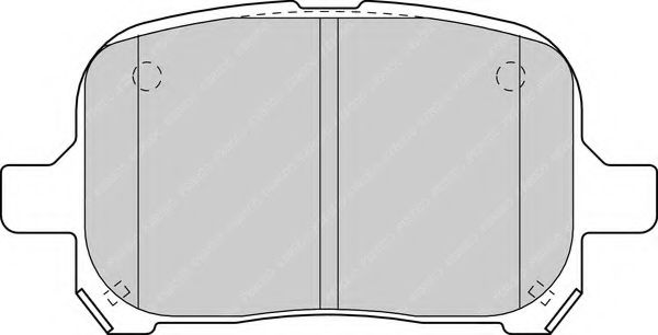 Комплект тормозных колодок, дисковый тормоз FERODO FDB1437