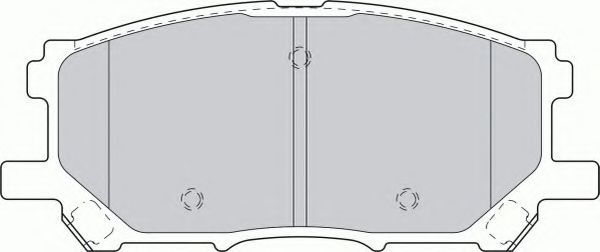 Комплект тормозных колодок, дисковый тормоз FERODO FDB1715