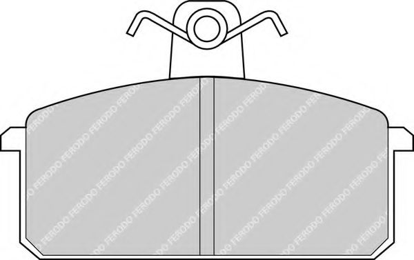 Комплект тормозных колодок, дисковый тормоз FERODO FDB221