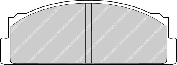 Комплект тормозных колодок, дисковый тормоз FERODO FDB29