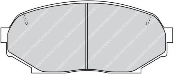 Комплект тормозных колодок, дисковый тормоз FERODO FDB653