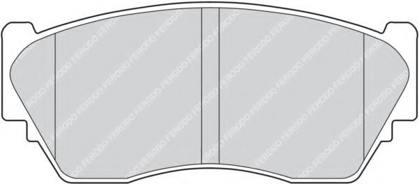 Комплект тормозных колодок, дисковый тормоз FERODO FDB763