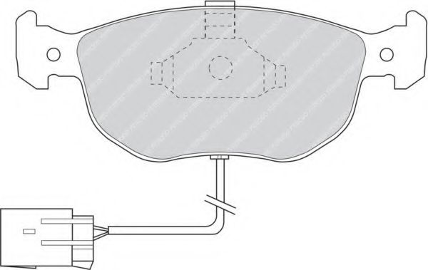Комплект тормозных колодок, дисковый тормоз FERODO FDB767