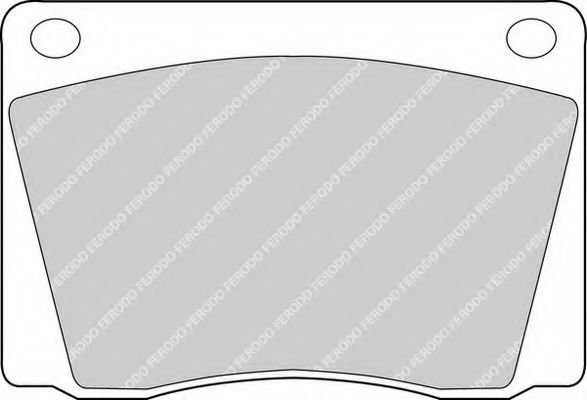 Комплект тормозных колодок, дисковый тормоз FERODO FDB9