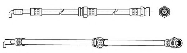 Тормозной шланг FERODO FHY2816