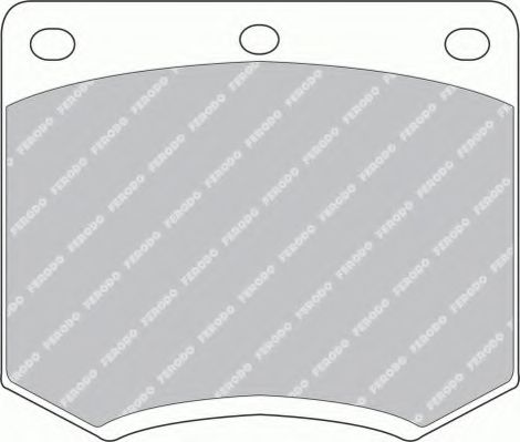 Комплект тормозных колодок, дисковый тормоз FERODO FSL167