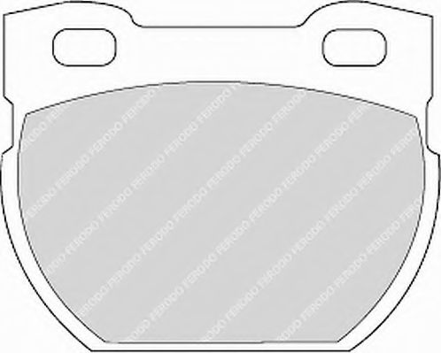 Комплект тормозных колодок, дисковый тормоз FERODO FSL872
