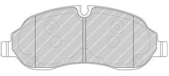 Комплект тормозных колодок, дисковый тормоз FERODO FVR4661
