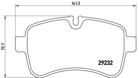 Комплект тормозных колодок, дисковый тормоз BREMBO P A6 027