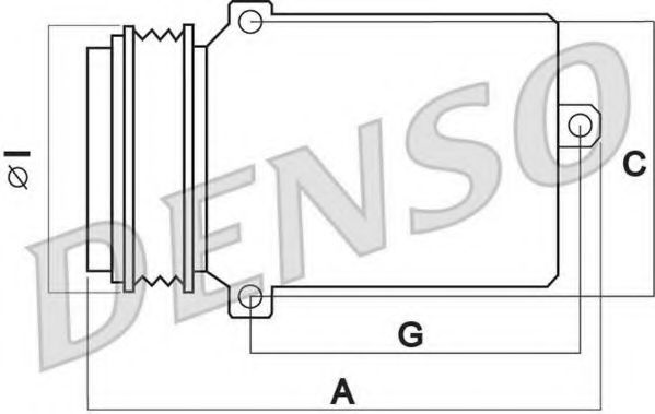 Компрессор, кондиционер DENSO DCP02008