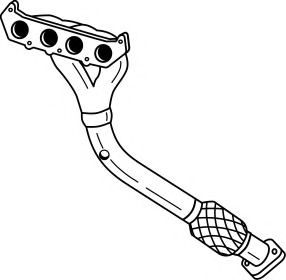 Труба выхлопного газа AKS DASIS SG25197