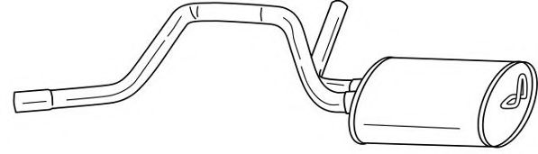 Глушитель выхлопных газов конечный AKS DASIS SG26676