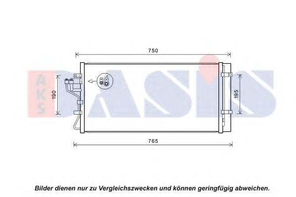 Конденсатор, кондиционер AKS DASIS 562047N