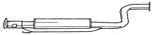 Средний глушитель выхлопных газов AKS DASIS SG65417