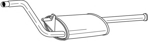 Средний глушитель выхлопных газов AKS DASIS SG49404