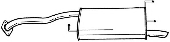 Глушитель выхлопных газов конечный AKS DASIS SG38649