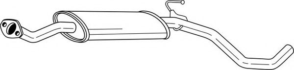Средний глушитель выхлопных газов AKS DASIS SG38458