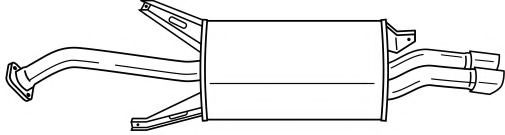 Глушитель выхлопных газов конечный AKS DASIS SG37618