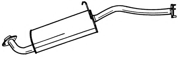 Глушитель выхлопных газов конечный AKS DASIS SG37604