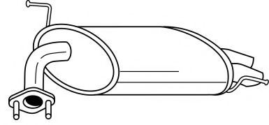 Глушитель выхлопных газов конечный AKS DASIS SG23607