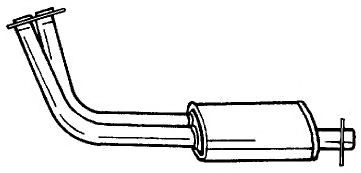 Труба выхлопного газа AKS DASIS SG22107