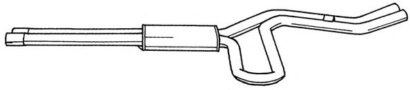 Средний глушитель выхлопных газов AKS DASIS SG19402