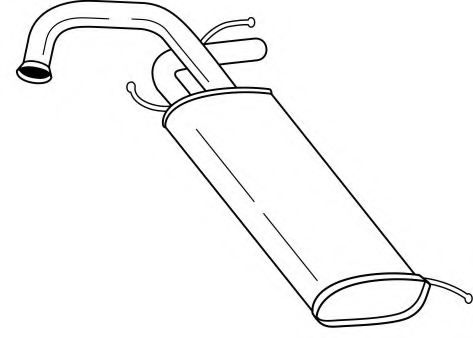 Глушитель выхлопных газов конечный AKS DASIS SG13699