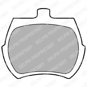 Комплект тормозных колодок, дисковый тормоз DELPHI LP10