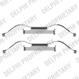 Комплектующие, колодки дискового тормоза DELPHI LX0440