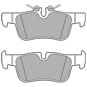 Комплект тормозных колодок, дисковый тормоз DELPHI LP2719